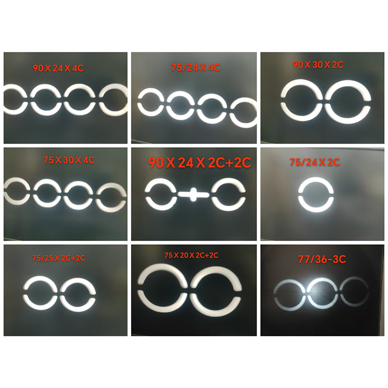 HOY värillinen ontto poimutettu lankasarja